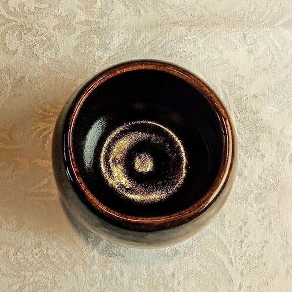 Brown Glazed Stoneware Studio Pottery Bowl - Picture 3 of 4
